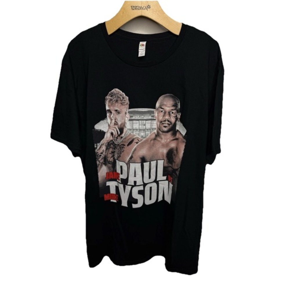 Jake Paul vs Mike Tyson Fight T Shirt XL Netflix Promo Event Tee AT&T Boxing New